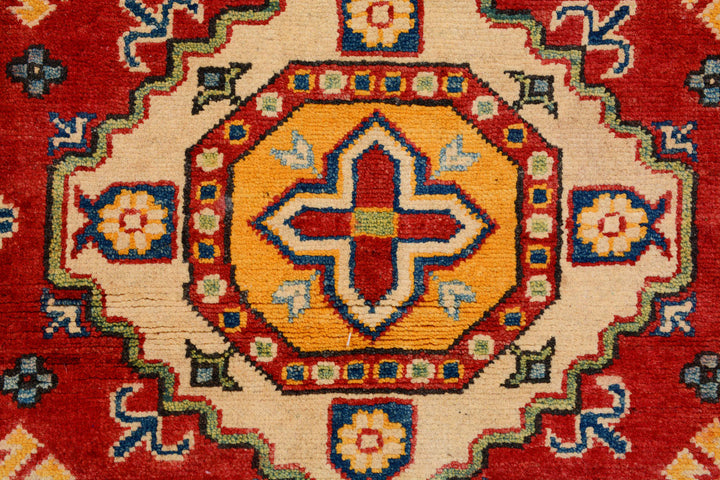 Red Kazak 2'  10" x 6'  5" - No. QA34697