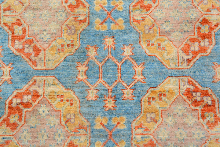 Sky Blue Kazak 4' 1 x 6' 3 - No. 71650
