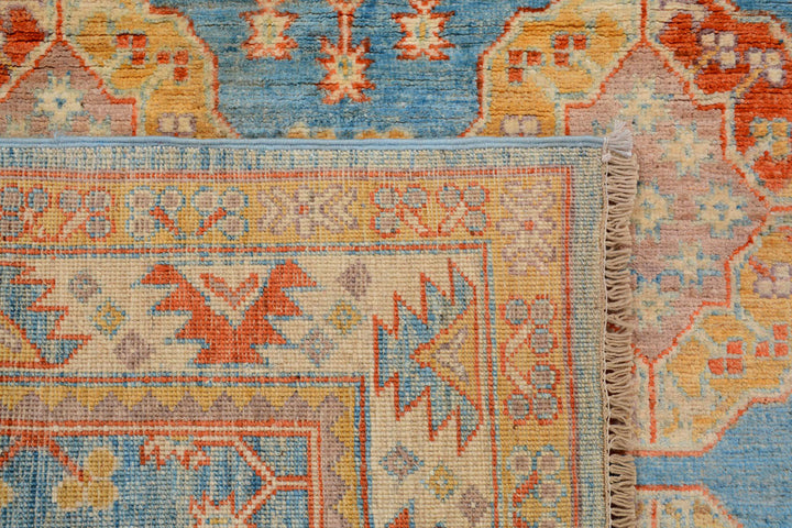 Sky Blue Kazak 4'  1" x 6'  3" - No. QA21243