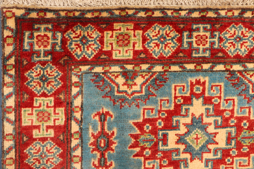 Steel Blue Kazak 2' 7 x 9' 6 - No. 71655