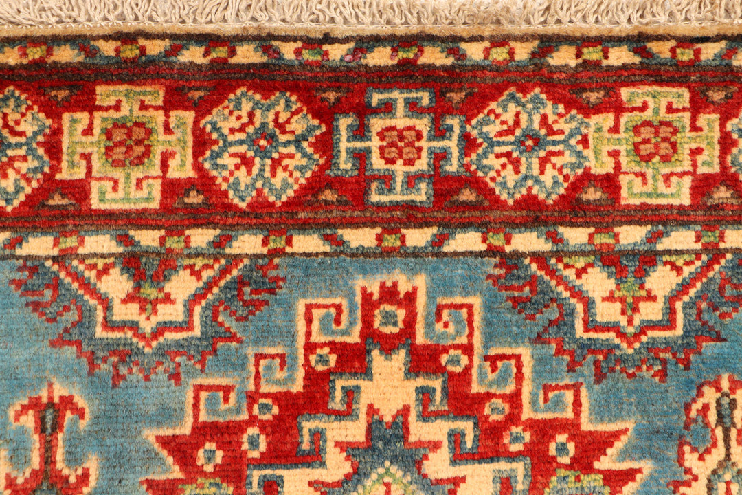 Steel Blue Kazak 2'  7" x 9'  6" - No. QA96939