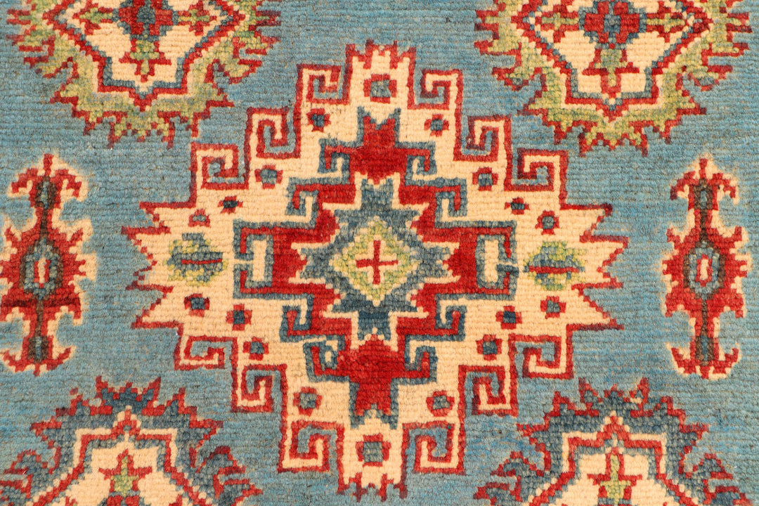 Steel Blue Kazak 2' 7 x 9' 6 - No. 71655