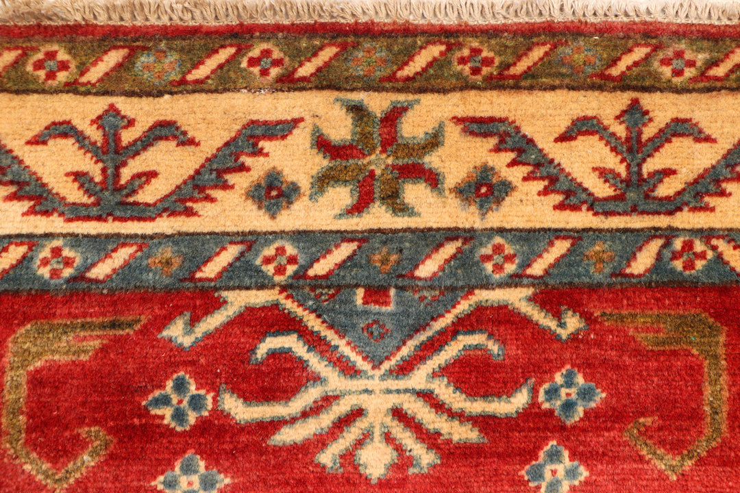 Firebrick Kazak 2'  7" x 9'  5" - No. QA61521