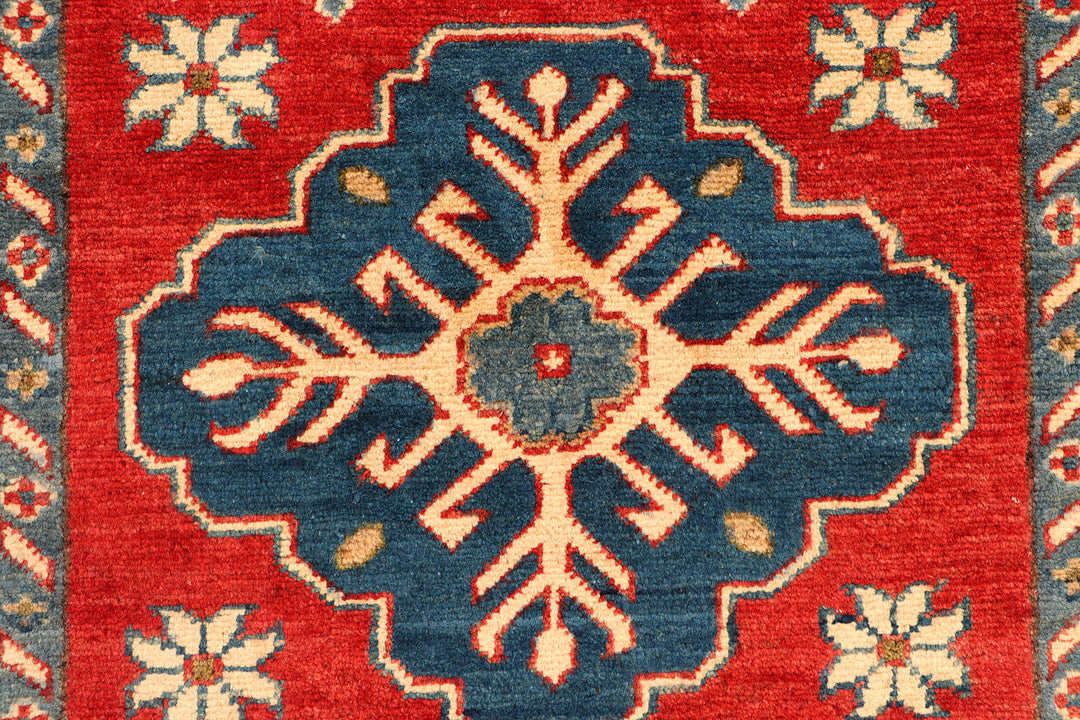 Firebrick Kazak 2'  7" x 9'  5" - No. QA61521