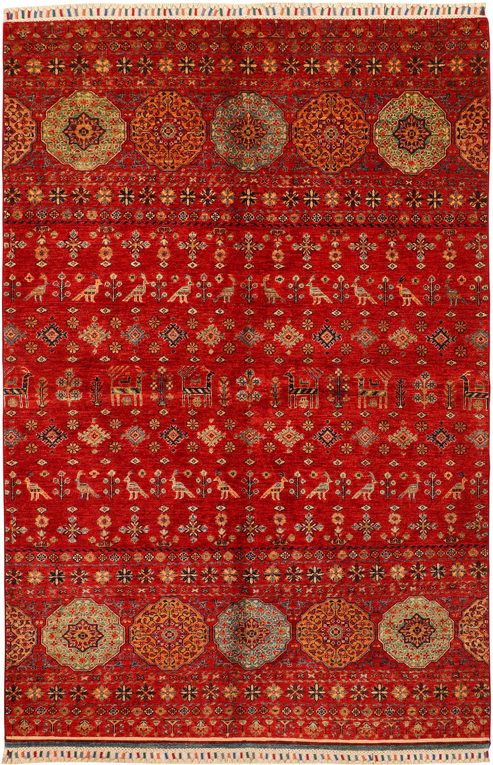 Firebrick Kazak 5' 7 x 8' 5 - No. 71746