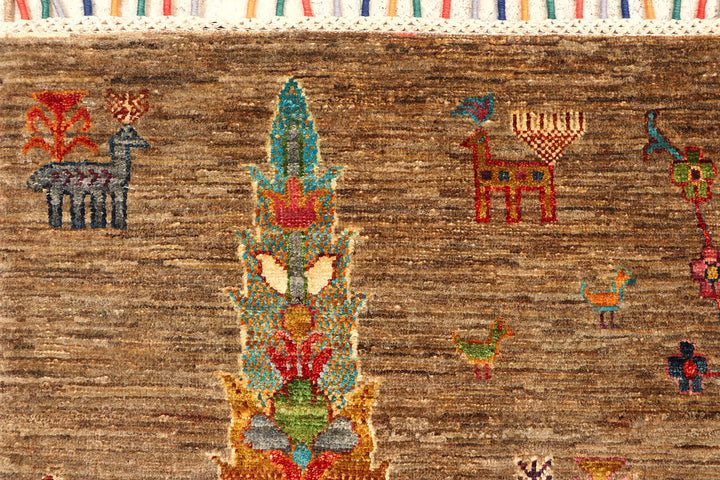 Saddle Brown Kazak 5' 9 x 7' 10 - No. 71751