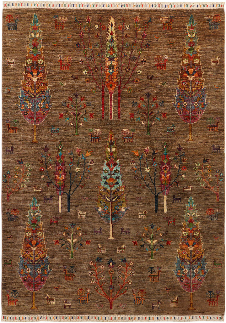 Saddle Brown Kazak 5' 9 x 7' 10 - No. 71751