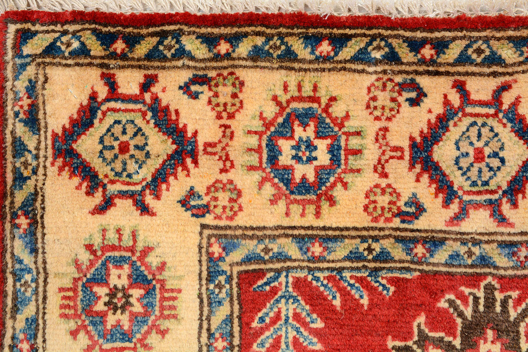 Firebrick Kazak 2'  7" x 9'  10" - No. QA45784