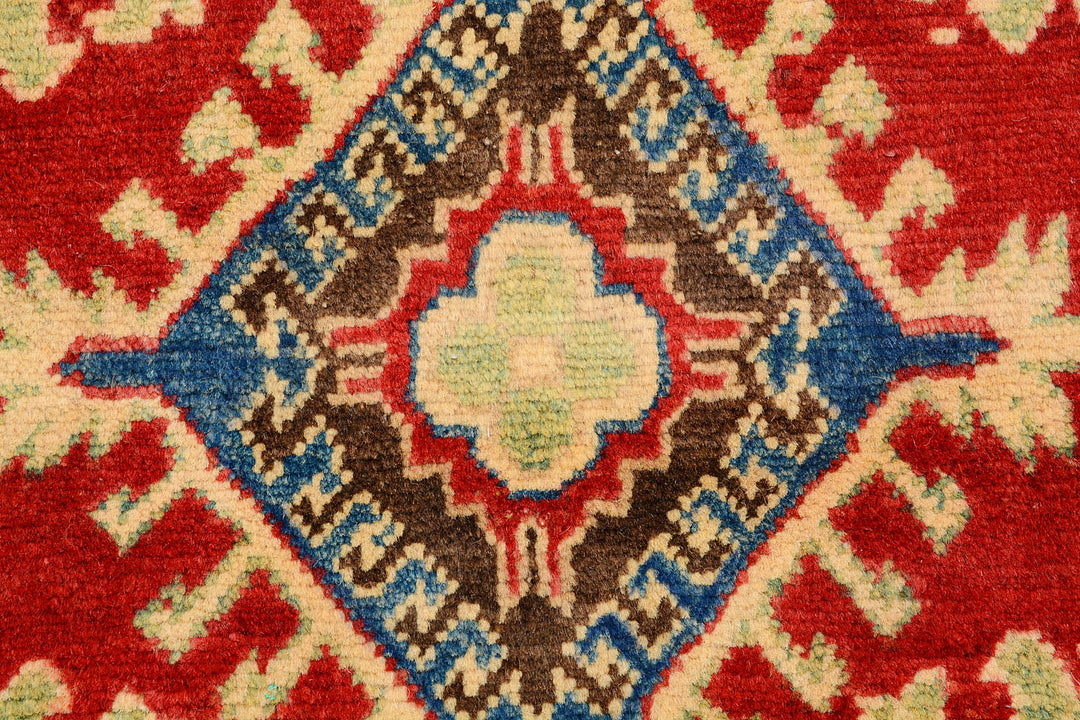 Firebrick Kazak 2'  7" x 9'  10" - No. QA45784