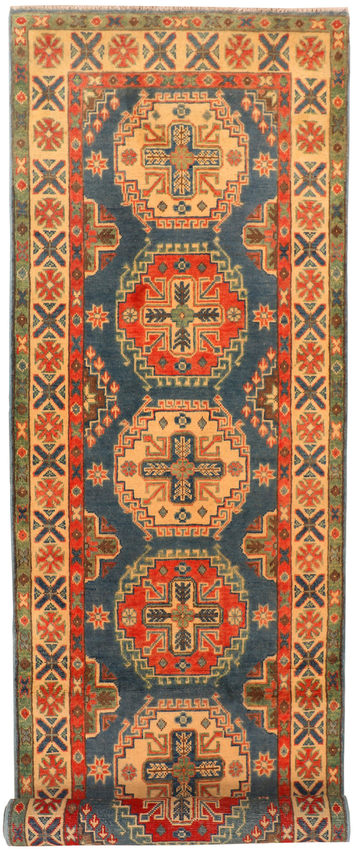 Steel Blue Kazak 2' 8 x 10' 1 - No. 71913