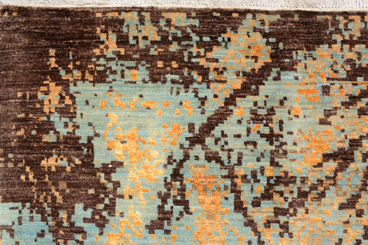 Multi Colored Abstract 8'  1" x 10'  1" - No. QA14750