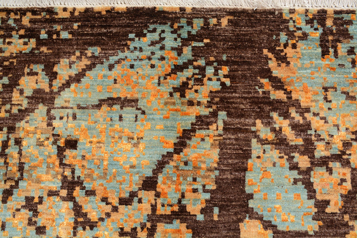 Multi Colored Abstract 8'  1" x 10'  1" - No. QA14750