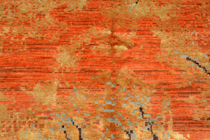 Multi Colored Abstract 8'  1" x 10'  1" - No. QA14750