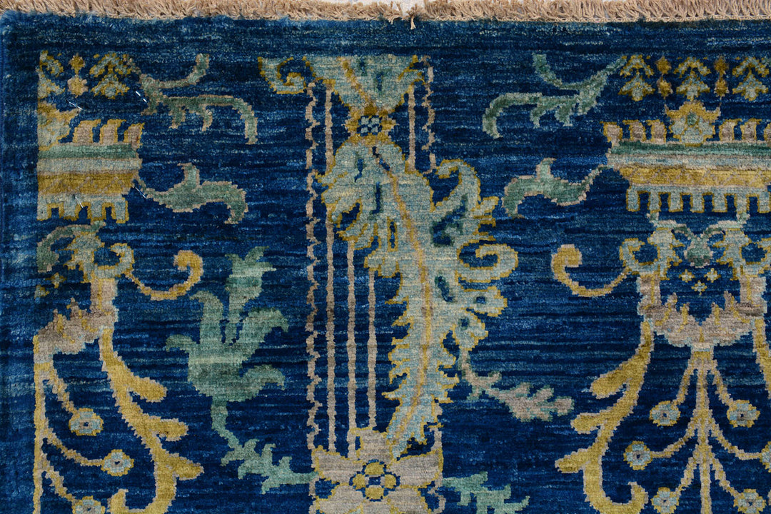 Midnight Blue Ikat 4' 11 x 6' 7 - No. 71964