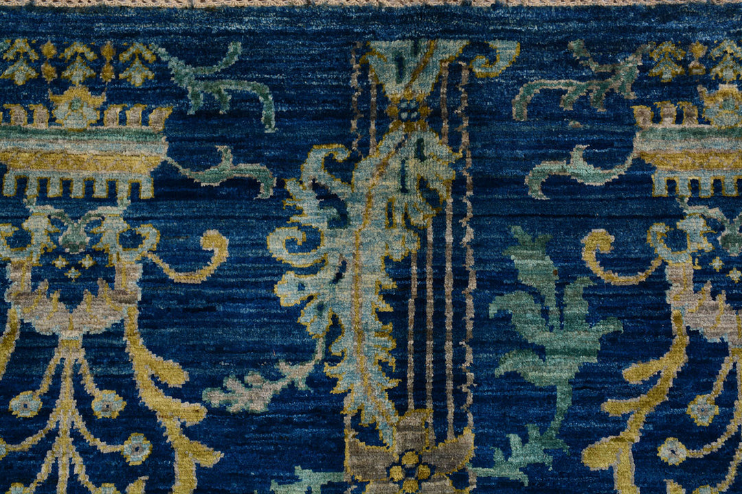 Midnight Blue Ikat 4' 11 x 6' 7 - No. 71964