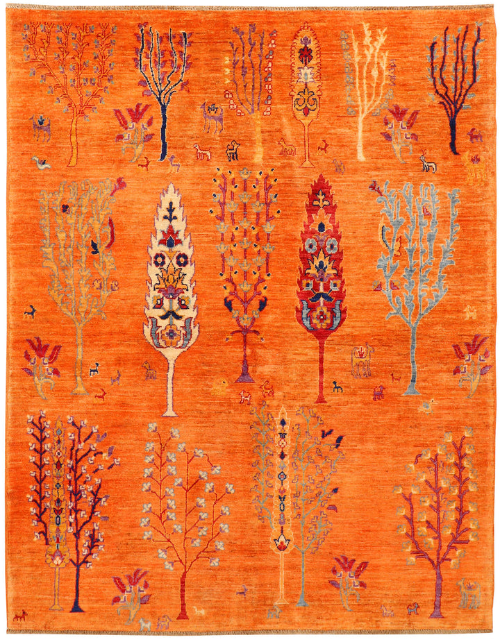 Dark Orange Ziegler 5' x 6' 5 - No. 71966