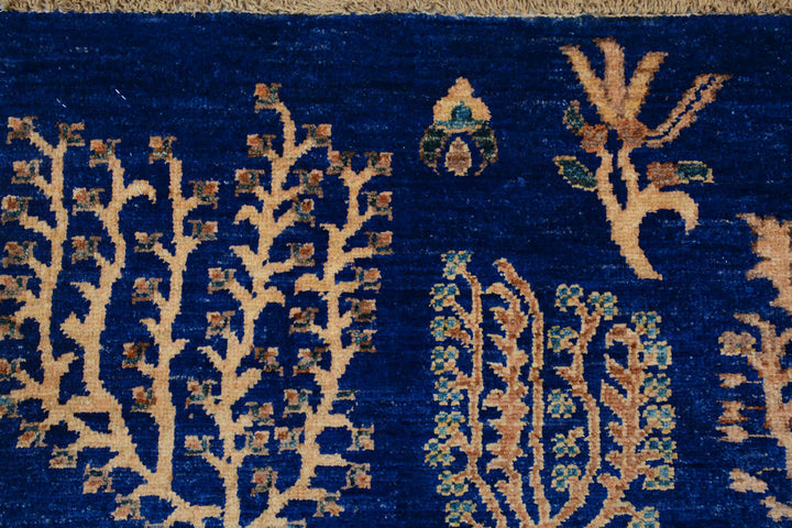 Dark Blue Ikat 5' 7 x 7' 7 - No. 71967