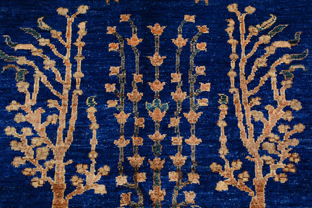 Dark Blue Ikat 5' 7 x 7' 7 - No. 71967