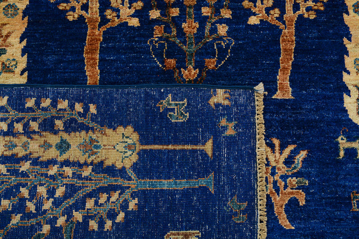 Dark Blue Ikat 5' 7 x 7' 7 - No. 71967