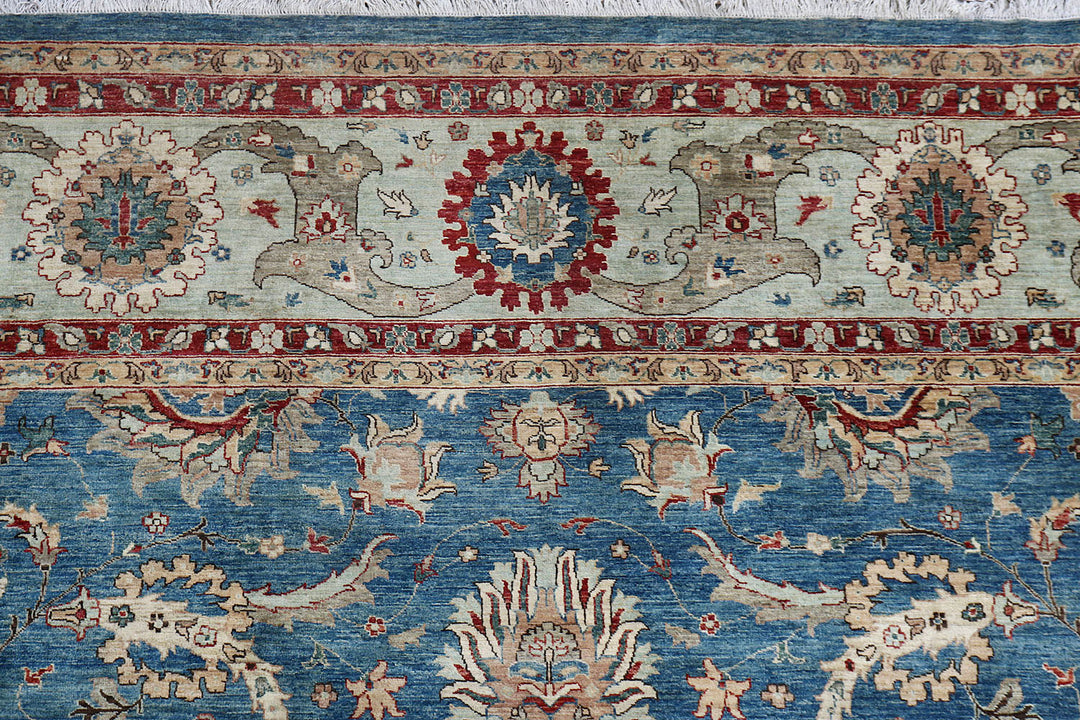 Steel Blue Oushak 12'  x" 15'  1" - No. QA85921