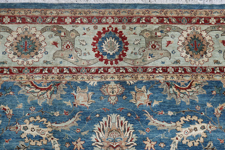 Steel Blue Oushak 12'  x" 15'  1" - No. QA85921