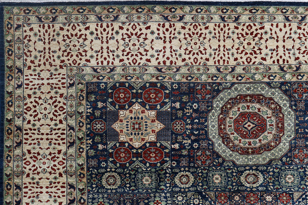 Midnight Blue Mamluk 11'  9" x 17'  7" - No. QA74087