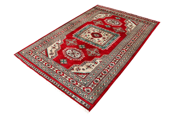 Red Caucasian 4'  8" x 7'  2" - No. QA77398