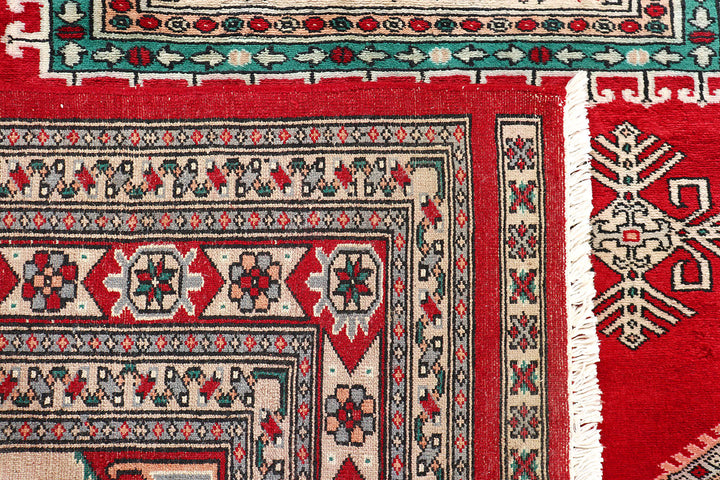 Red Caucasian 4'  8" x 7'  2" - No. QA77398