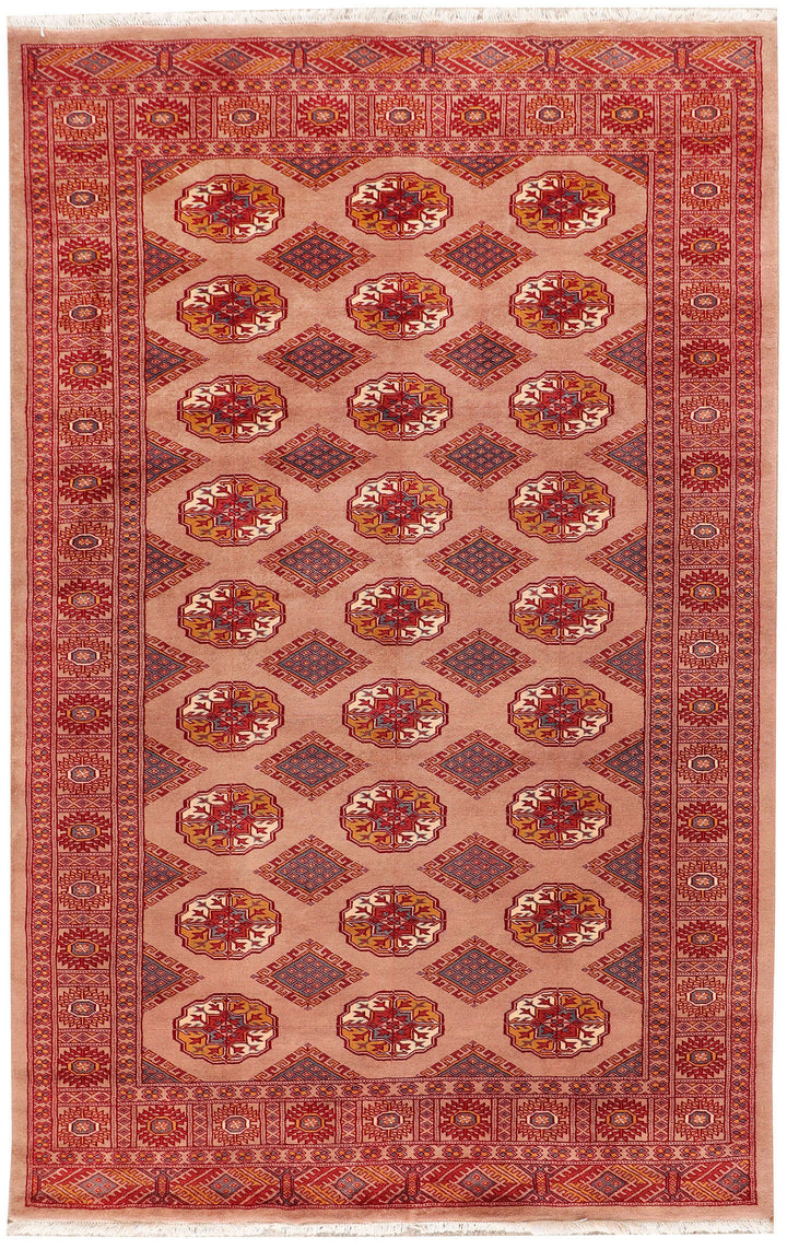 Dark Salmon Bokhara 5'  3" x 8'  3" - No. QA42447
