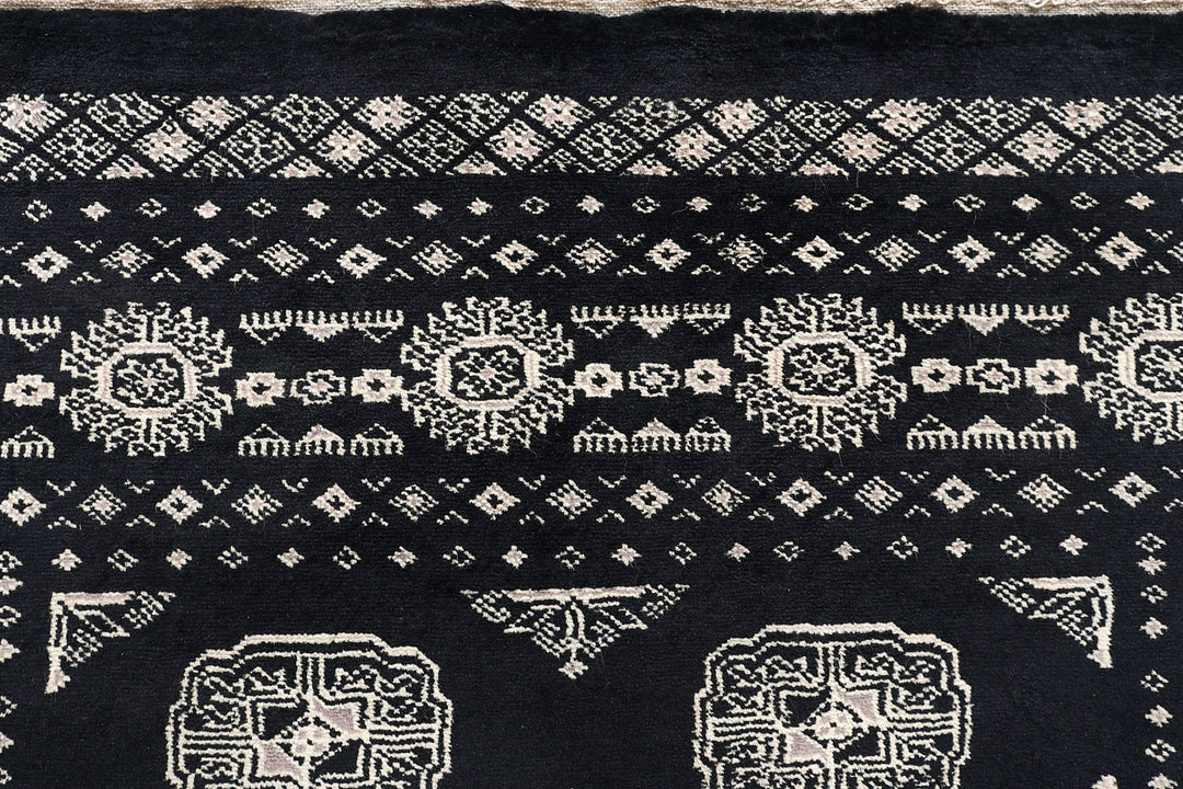 Black Bokhara 4'  x" 6'  2" - No. QA21444