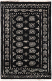 Black Bokhara 4' x 6' 2 - No. 72043