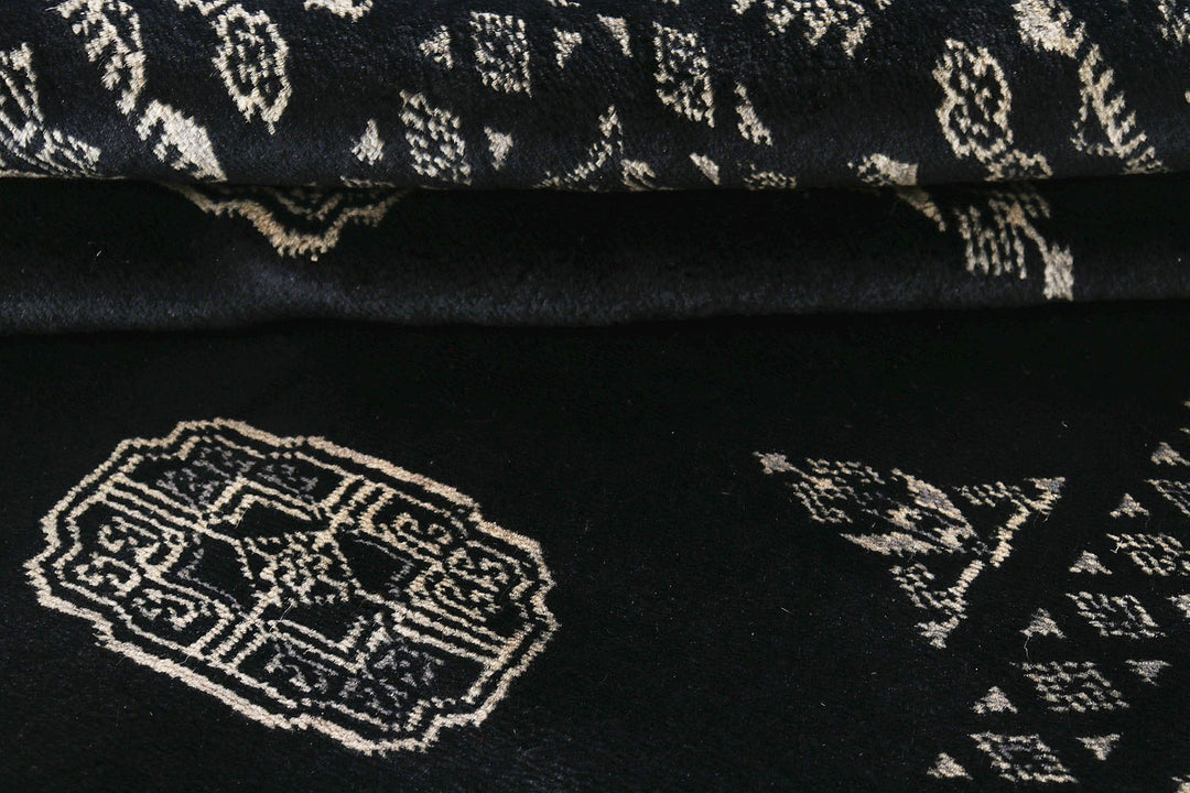 Black Bokhara 4'  x" 6'  1" - No. QA55117