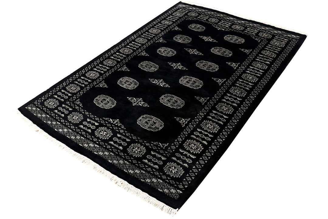 Black Bokhara 4' x 6' 1 - No. 72044