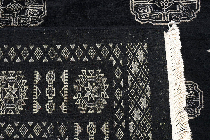 Black Bokhara 4' x 6' 1 - No. 72044