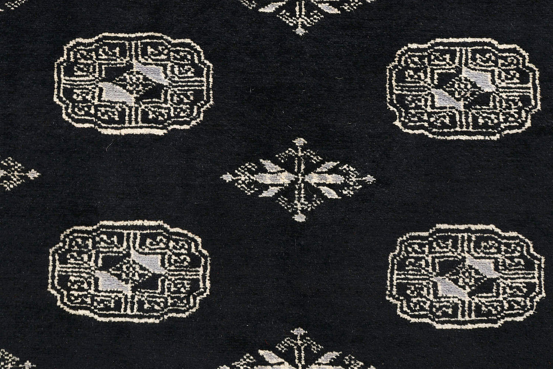 Black Bokhara 4'  x" 6'  3" - No. QA30308