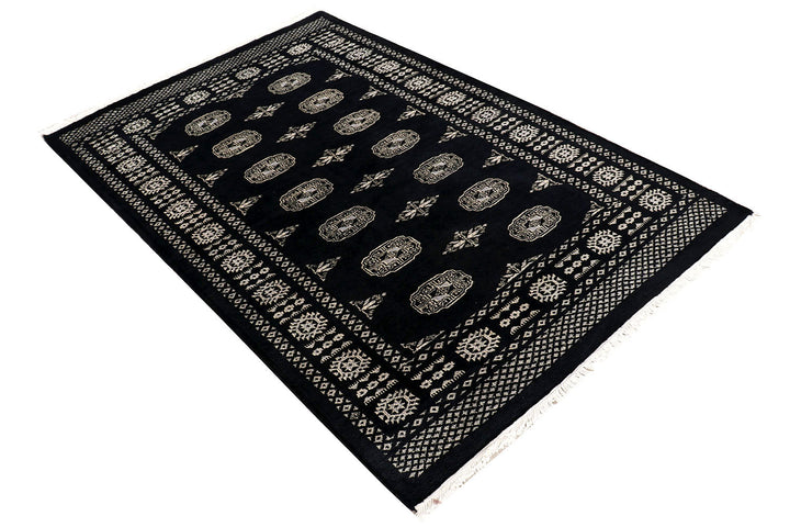 Black Bokhara 4'  x" 6'  3" - No. QA30308