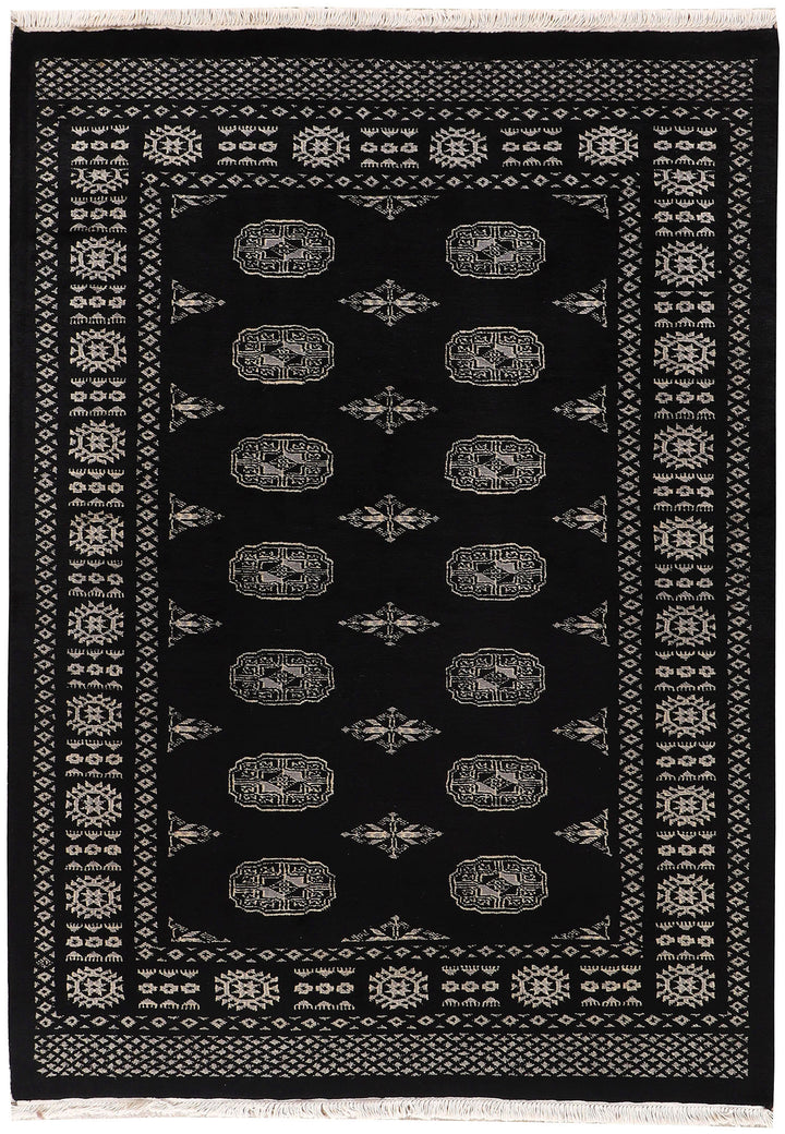Black Bokhara 4'  x" 6'  3" - No. QA30308
