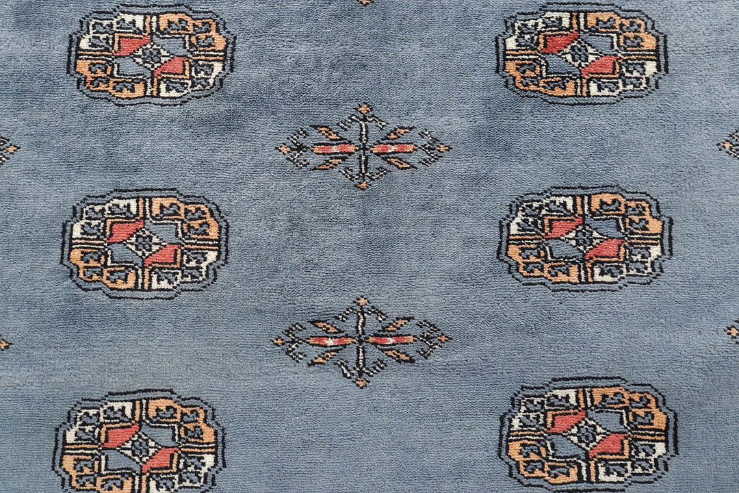 Slate Grey Bokhara 4'  2" x 6' " - No. QA65972