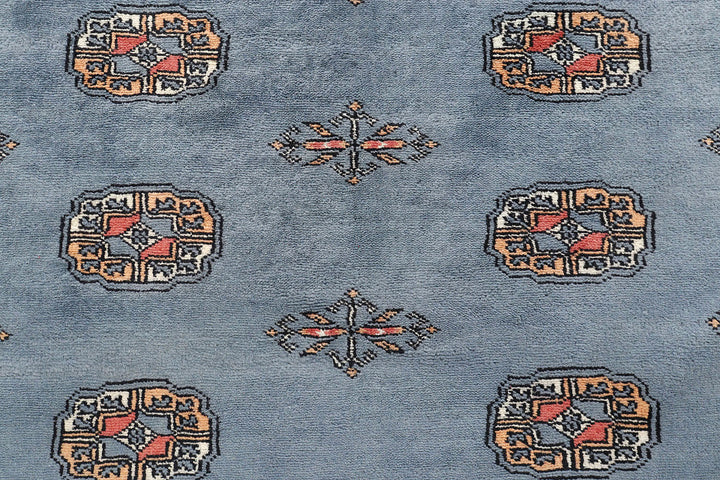 Slate Grey Bokhara 4'  2" x 6' " - No. QA65972