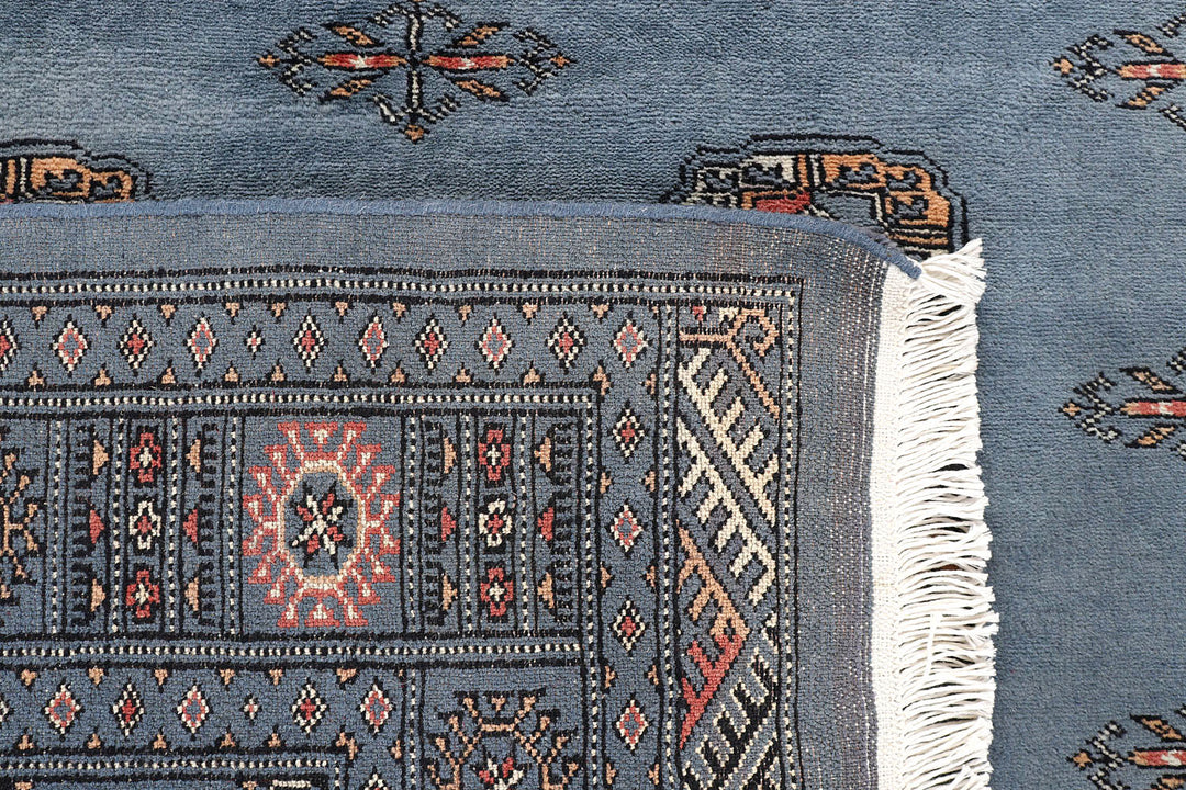 Slate Grey Bokhara 4'  2" x 6' " - No. QA65972