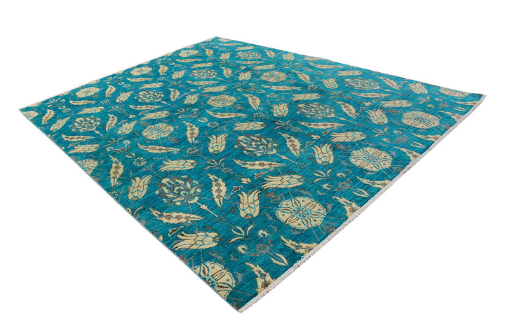 Darkcyan Suzani 7' 11 x 10' 2 - No. 72049