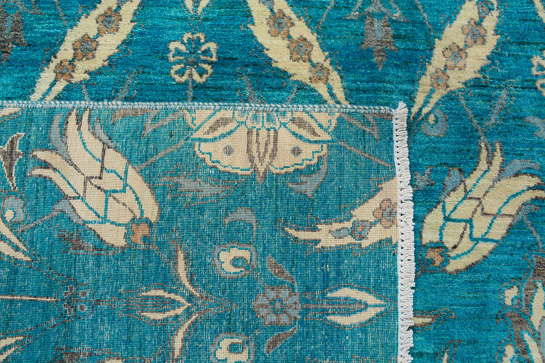 Darkcyan Suzani 7' 11 x 10' 2 - No. 72049