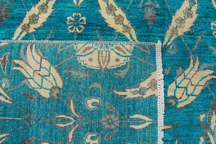 Darkcyan Suzani 7' 11 x 10' 2 - No. 72049