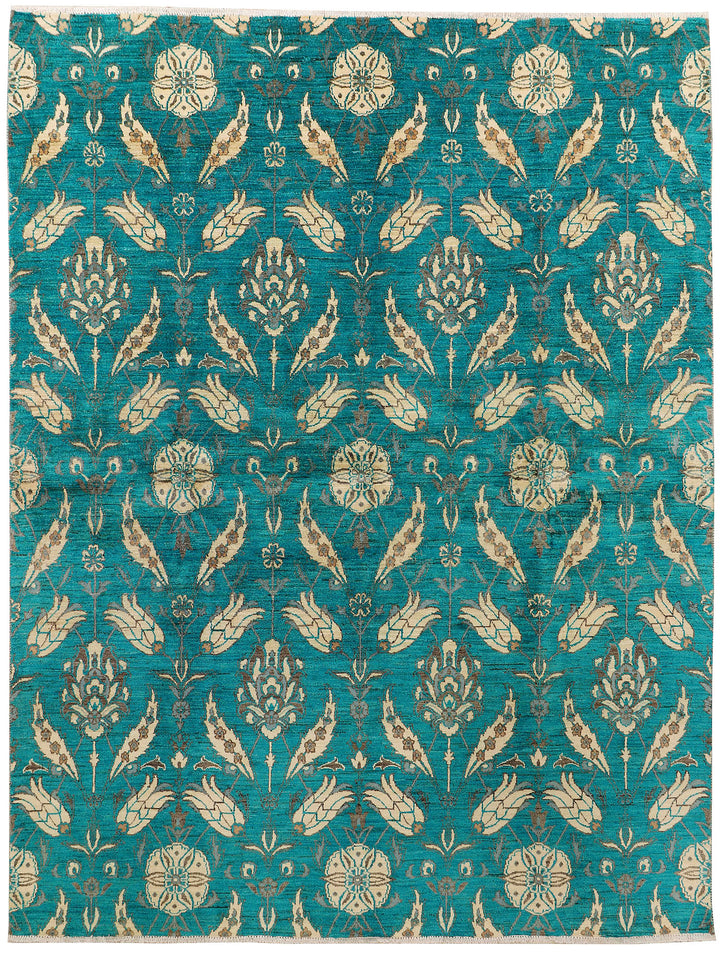 Darkcyan Suzani 7' 11 x 10' 2 - No. 72049