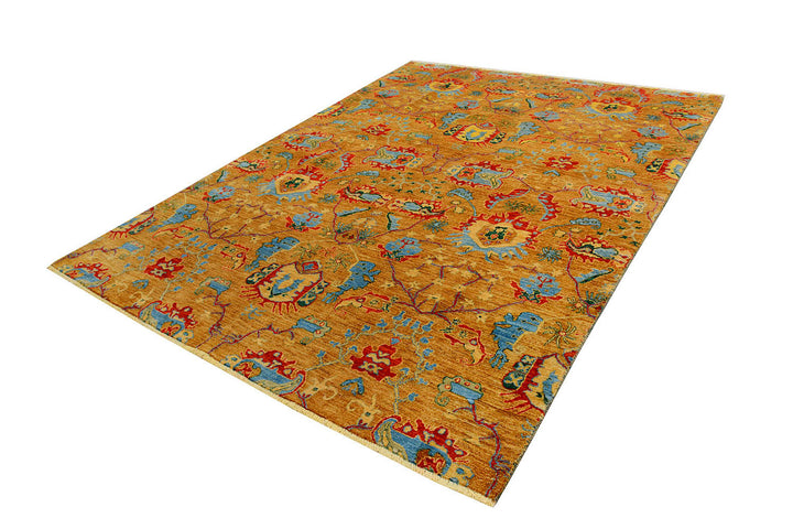 Dark Orange Suzani 7' 11 x 10' 1 - No. 72051