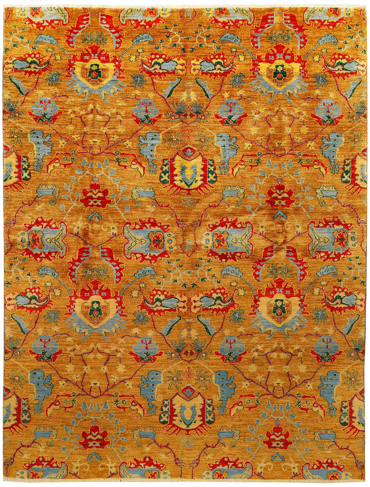Dark Orange Suzani 7' 11 x 10' 1 - No. 72051