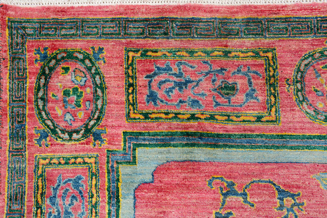 Salmon Suzani 7'  6" x 10' " - No. QA14654