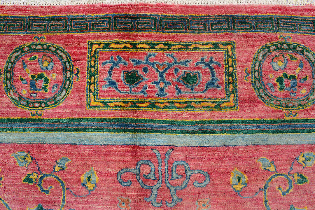 Salmon Suzani 7'  6" x 10' " - No. QA14654