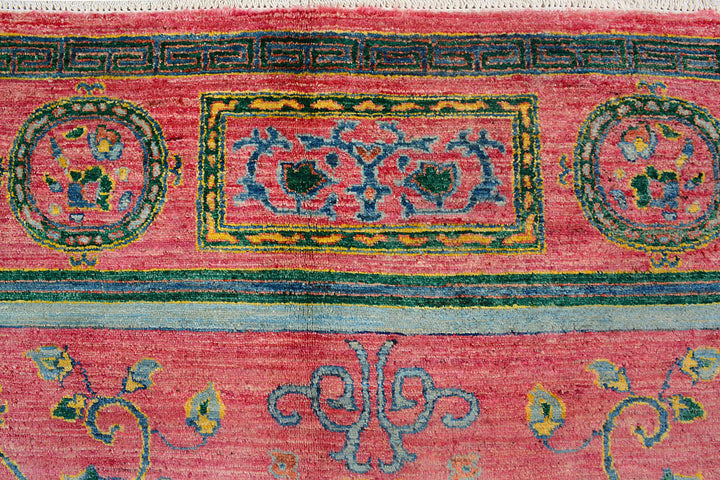 Salmon Suzani 7'  6" x 10' " - No. QA14654