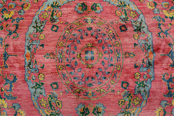 Salmon Suzani 7'  6" x 10' " - No. QA14654